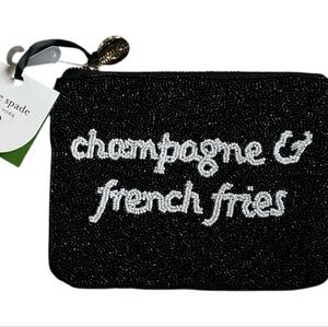 Champagne and French Fries Beaded Clutch - Kate Spade NY x Target NWT